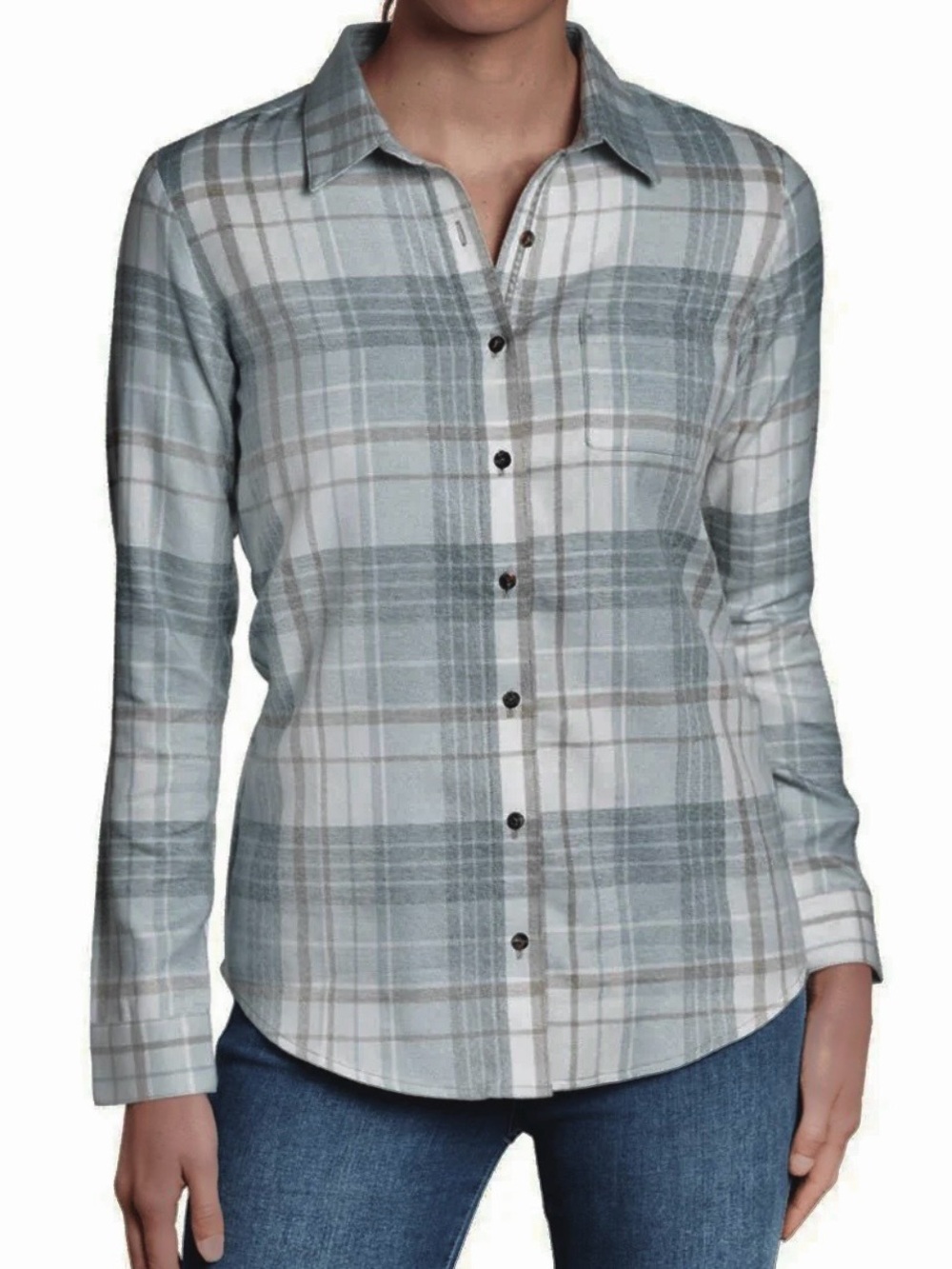 NEW WITH TAGS! KÜHL Kamila™ Flannel in Women’s Medium, Evergreen.